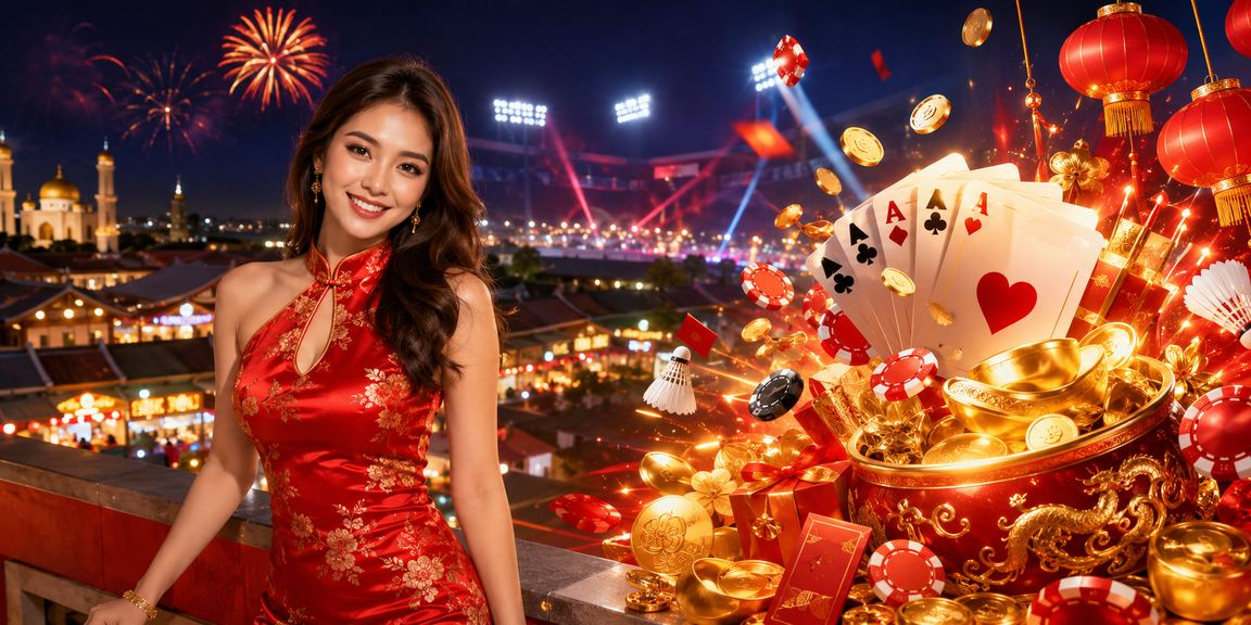 Suasana permainan poker dan kasino langsung di Kota Bharu dengan dealer profesional